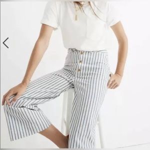 Madewell Emmett Button-Up High-Waisted Wide-Leg Pants Size 26